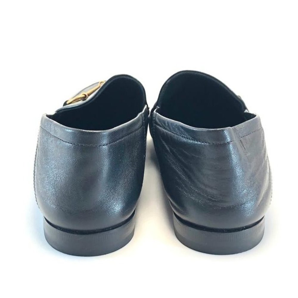 GUCCI Black Horsebit Brixton Leather Loafers Flats Size EU:38.5 - Picture 9 of 11